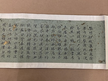 Liu Chunlin (1872-1942): &lsquo;Kalligrafie&rsquo;, inkt op papier