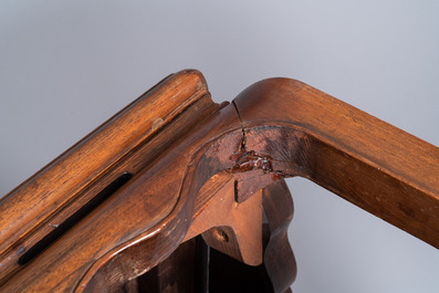 A Chinese rectangular hardwood stand, 19th C.