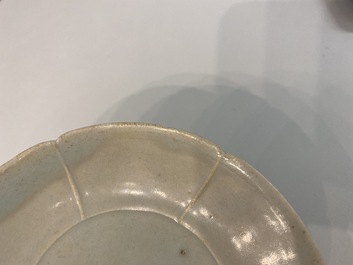 Four Chinese qingbai and dingyao plates, Song or later