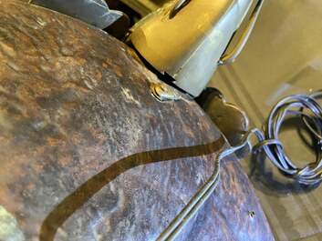 Un grand br&ucirc;le-parfum tripod en &eacute;maux cloisonn&eacute;s, Chine, 19&egrave;me