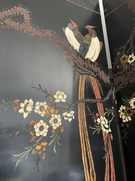 A Chinese eight-panel coromandel lacquer screen, 18/19th C.