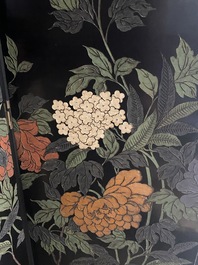 A Chinese eight-panel coromandel lacquer screen, 18/19th C.