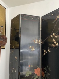 A Chinese eight-panel coromandel lacquer screen, 18/19th C.