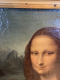 Italiaanse school, naar Leonardo da Vinci: 'Mona Lisa', olie op doek, gedateerd 1839