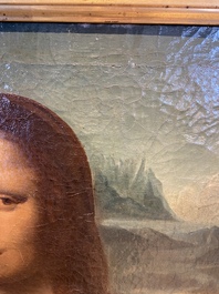 Ecole italienne, d'apr&egrave;s L&eacute;onard de Vinci: 'Mona Lisa', huile sur toile, dat&eacute;e 1839