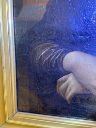 Ecole italienne, d'apr&egrave;s L&eacute;onard de Vinci: 'Mona Lisa', huile sur toile, dat&eacute;e 1839