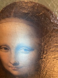 Ecole italienne, d'apr&egrave;s L&eacute;onard de Vinci: 'Mona Lisa', huile sur toile, dat&eacute;e 1839