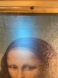 Ecole italienne, d'apr&egrave;s L&eacute;onard de Vinci: 'Mona Lisa', huile sur toile, dat&eacute;e 1839