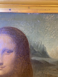 Italiaanse school, naar Leonardo da Vinci: 'Mona Lisa', olie op doek, gedateerd 1839