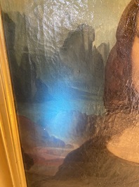 Ecole italienne, d'apr&egrave;s L&eacute;onard de Vinci: 'Mona Lisa', huile sur toile, dat&eacute;e 1839