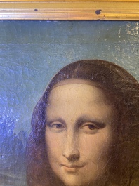 Italiaanse school, naar Leonardo da Vinci: 'Mona Lisa', olie op doek, gedateerd 1839