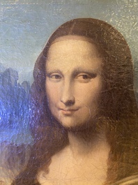 Ecole italienne, d'apr&egrave;s L&eacute;onard de Vinci: 'Mona Lisa', huile sur toile, dat&eacute;e 1839