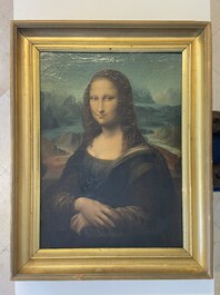 Italiaanse school, naar Leonardo da Vinci: 'Mona Lisa', olie op doek, gedateerd 1839