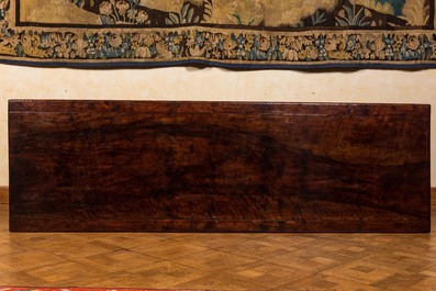 A Flemish walnut refectory table, 2nd half 17th C.