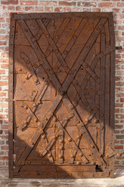 Een ijzeren kluisdeur, 17e eeuw