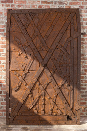 An iron vault door, 17th C.