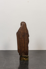 A Flemish oak figure of a female saint, 1st half 16th C.