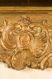 A gilt wooden rocaille mirror, France, 19th C.