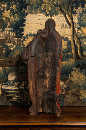 A polychrome oak Madonna with Child, 1st quarter 16th C.