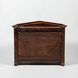 A Neoclassical walnut 'paneti&egrave;re', 19th C.