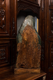 A large walnut Piet&agrave; with traces of polychromy, Southern Netherlands, 1st half 16th C.