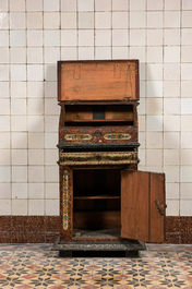 A Frisian 'Hindelooper' painted secretaire, The Netherlands, 18th C.