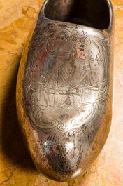 A Dutch silver clog, 833/000, The Hague, 1925