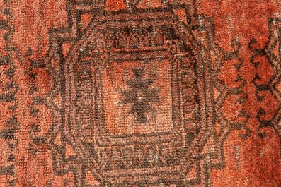 Two rectangular ornamental rugs, 19/20th C.
