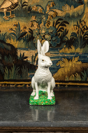 A painted model of a hare, 1st half 20th C.