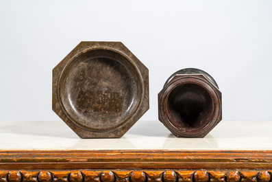 Two marble basins, 20th C.