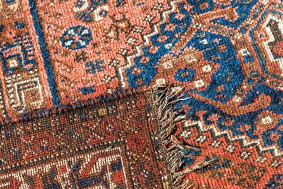 Two rectangular ornamental rugs, 19/20th C.