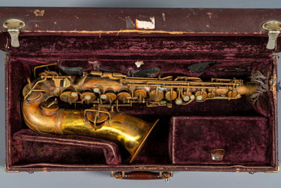 Trois saxophones, e.a. Elkhart et Henton Knecht, Am&eacute;rique, 20&egrave;me