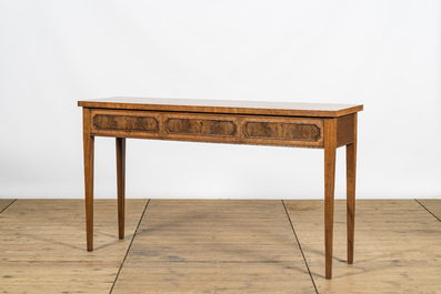 A mahogany console, 20th C.