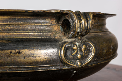 A large Indian bronze censer, 19th C.