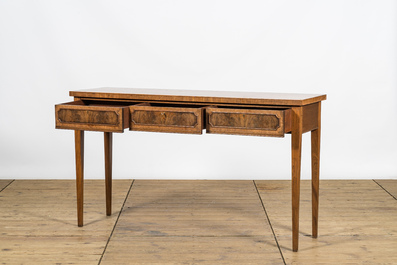 A mahogany console, 20th C.