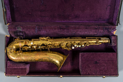 Drie diverse saxofoons, w.o. Elkhart en Henton Knecht, Amerika, 20e eeuw