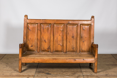 A large Spanish hall bench, 18th C.