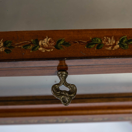 An English painted mahogany table display, ca. 1900