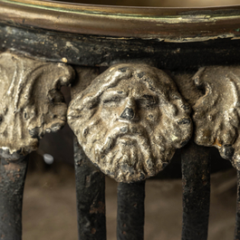 A patinated bronze coal bucket, probably France, 19th C.