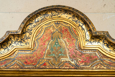 An Italian polychromed and gilt wooden table cabinet in orientalist style, 19th C.