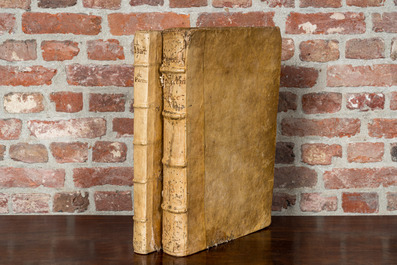 Twee folio publicaties in het latijn van de hand van Augustinus Barbosa, 17e eeuw
