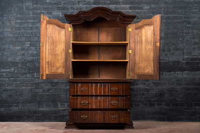 A mahogany cabinet, 19th C.