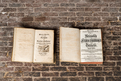 Two folio publications with historical themes, 17/18th C.