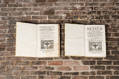 Two folio publications in Latin published in Venice, 18th C.