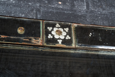 A large Venetian mirror with etched glass, Italy, 20th C.