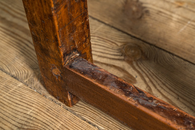 Four walnut 'Lorraine' chairs, 18th C.