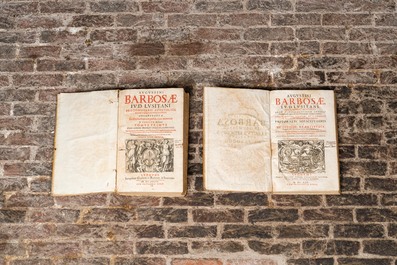 Twee folio publicaties in het latijn van de hand van Augustinus Barbosa, 17e eeuw