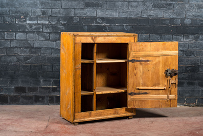 A pine single-door cupboard, 18th C.