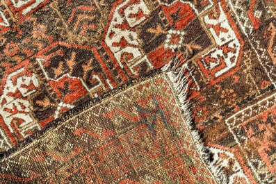 Three various Oriental rugs, wool on cotton, 20th C.