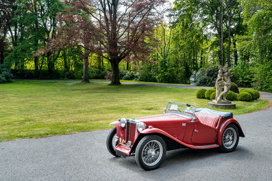 A 1948 MG TC Roadster